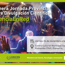 Tendrá lugar la Primera Jornada Provincial sobre Divulgación Científica #CienciaEnRed