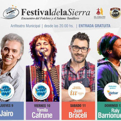 34° Festival de la Sierra en Tandil: Actuarán Jairo, Raly Barrionuevo, Yamila Cafrune