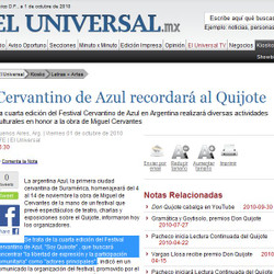 Los medios internacionales con los ojos puestos en Azul por el Festival Cervantino 2010