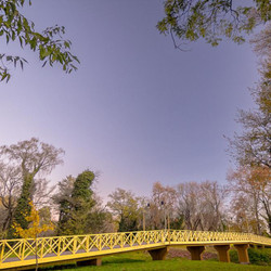 Puente Amarillo en el Parque Municipal
