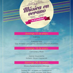 Música en Verano: este domingo, el tango y la música popular sudamericana serán los protagonistas de la Peatonal