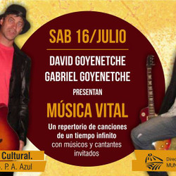 David y Gabriel Goyenetche este sábado en el Salón Cultural
