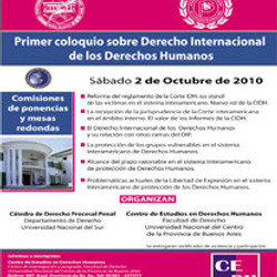 Primer Coloquio sobre Derecho Internacional de los Derechos Humanos