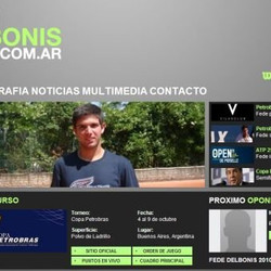 El tenista azuleño Federico Delbonis ya tiene sitio web oficial