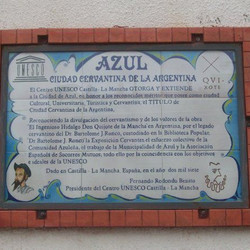 Decreto de la UNESCO que declara a Azul "Ciudad Cervantina"