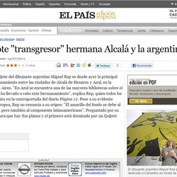 El diario El País de España destaca el hermanamiento entre Alcalá y Azul